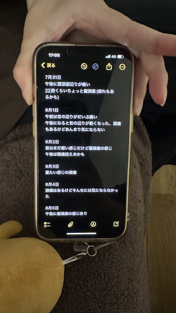 頭痛日記3
