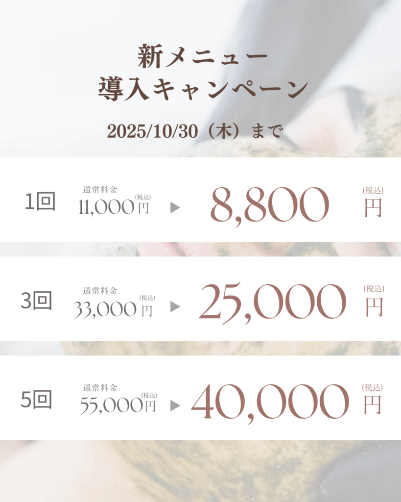 もんじゃる　美容鍼　ハーブ　キャンペーン